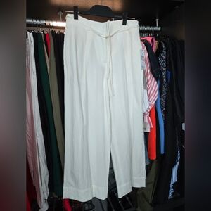 DKNY Cream Wide Leg Women's Pants